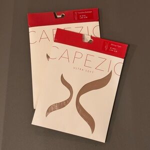 Two pack Capezio Dance Tights S/M in LSN and LTN. Unworn